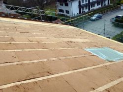 Eingebaute Holzfaserdämmung