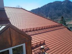 Biberschwanzdeckung mit Dachgaube