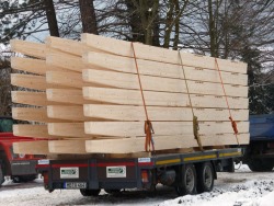 Bauholztransport