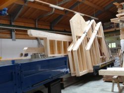 Vorgefertigte Bauelemente für Ständerbauweise