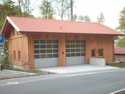 Feuerwehrhaus in Ständerbauweise