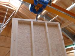 Wandelement in Holzständerbauweise