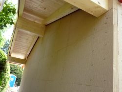Fassadendämmung mit Holzfaser
