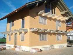Fassadendämmung mit Holzfaser